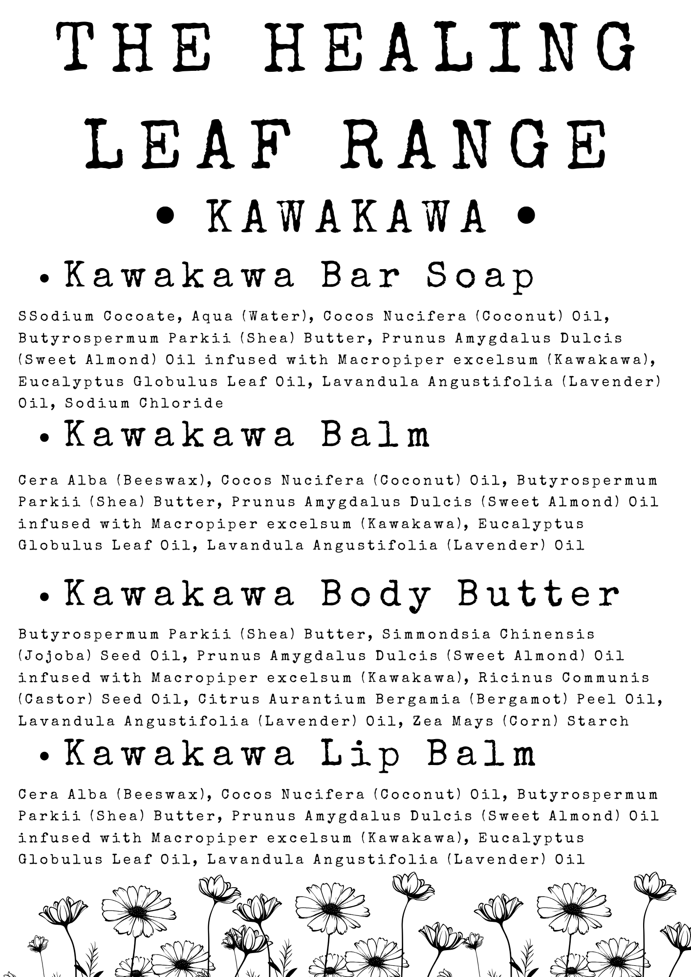 The Healing Leaf Range - by Wildflower
